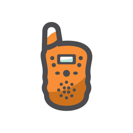 Walkie Talkie device Isolated on a White Backgroundのイラスト素材