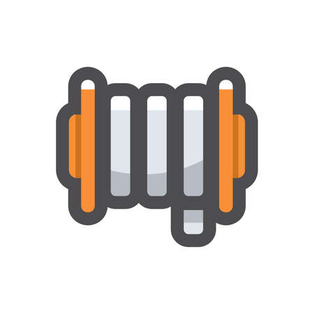 Winch Pulling Machine Vector icon Cartoon illustration.のイラスト素材