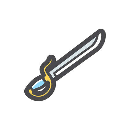 Arm Blanche Saber Vector icon Cartoon illustration.