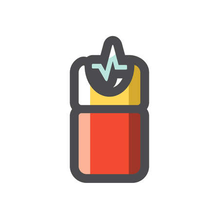 Stun gun taser Vector icon Cartoon illustrationのイラスト素材