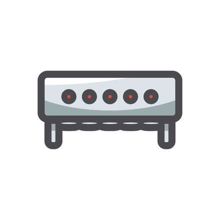 Target Biathlon shooting range Vector icon Cartoon Illustrationのイラスト素材