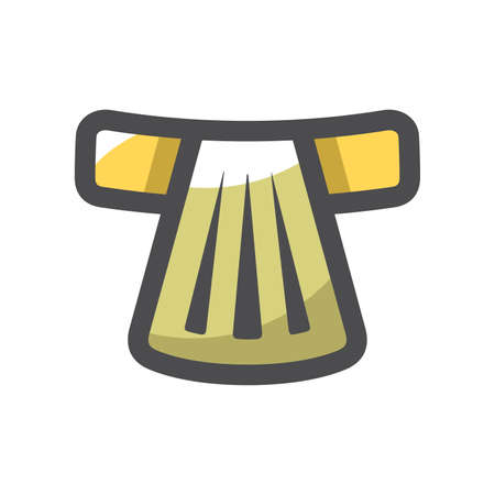 Pharaoh egyptian belt Vector icon Cartoon illustrationのイラスト素材