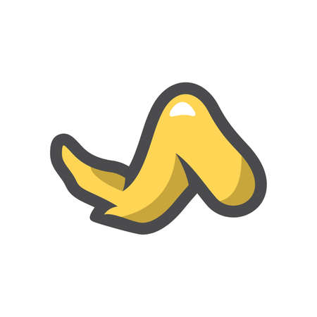 Chicken wing Single Vector icon Cartoon illustration.のイラスト素材