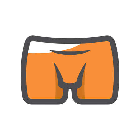 Underwear man underpants fashion Vector icon Cartoon illustration.のイラスト素材