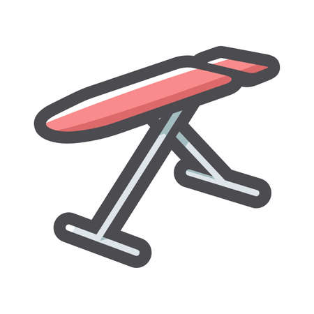 Ironing board simple Vector icon Cartoon illustrationのイラスト素材