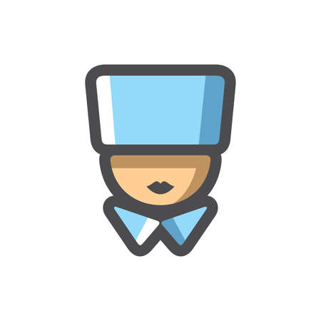 Nurse female Doctor Vector icon Cartoon illustration.のイラスト素材