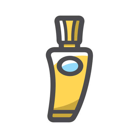 Perfume vintage bottle Vector icon Cartoon illustrationのイラスト素材
