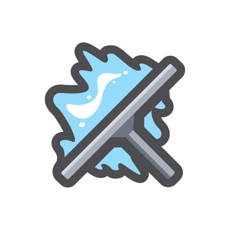 Window cleaning tool Vector icon Cartoon illustrationのイラスト素材