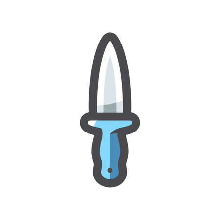 Military army knife Vector icon Cartoon illustrationのイラスト素材