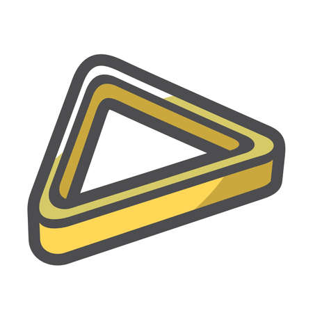 Billiard Triangle tool Vector icon Cartoon illustration.のイラスト素材