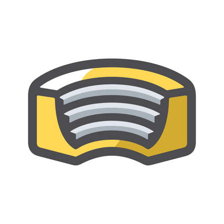 Ancient stadium tribune Vector icon Cartoon illustration.のイラスト素材