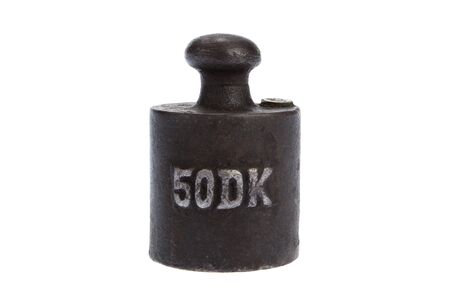 Cutout of a weight