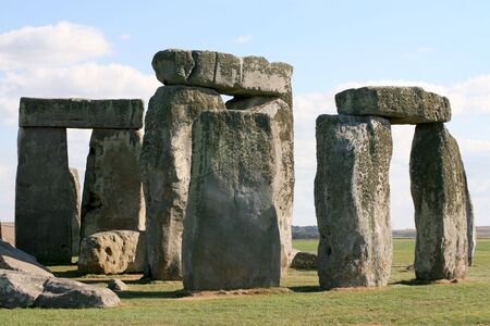 Stonehenge in Salisbury Plain Englandの写真素材