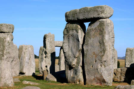 Stonehenge in Wiltshire Englandの写真素材