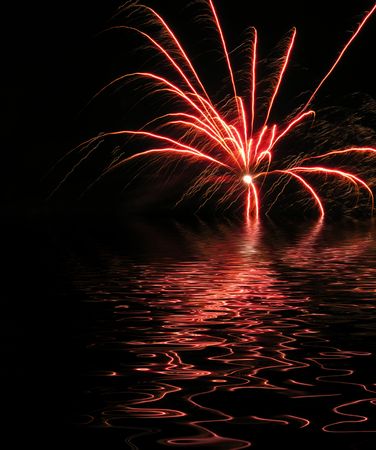 A Firework Display which would make a good background wallpaper or screensaver          の写真素材