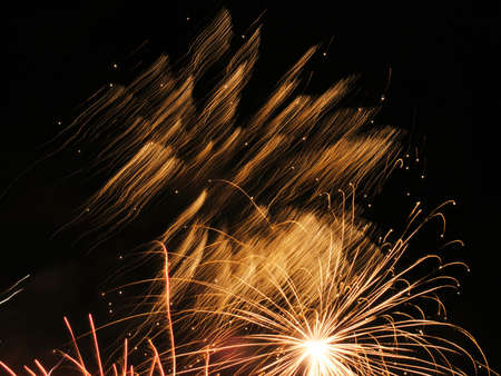A Firework Display which would make a good background wallpaper or screensaver          の写真素材