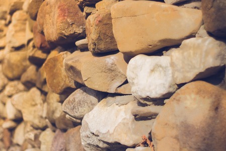 wall of stonesの写真素材