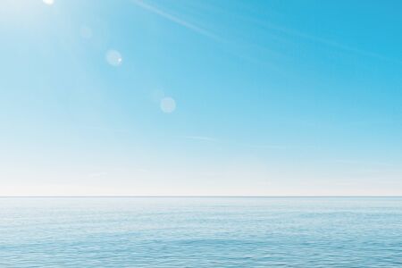 calm, minimalistic seascape.の写真素材