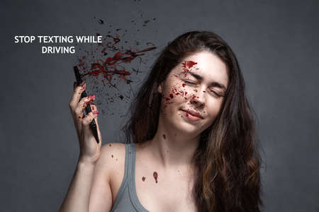 The concept of an accident, an insured event, attention at the wheel do not be distracted while...
