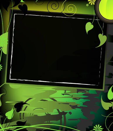 Abstract floral stained background のイラスト素材