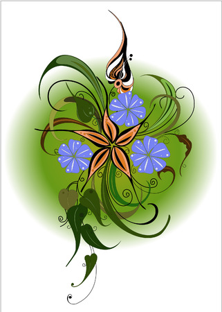 Flower bouquet. Bright vector picture.のイラスト素材