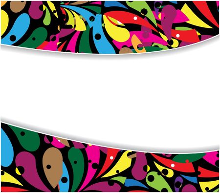 Funny bright frame with a tear-shaped ornamentのイラスト素材