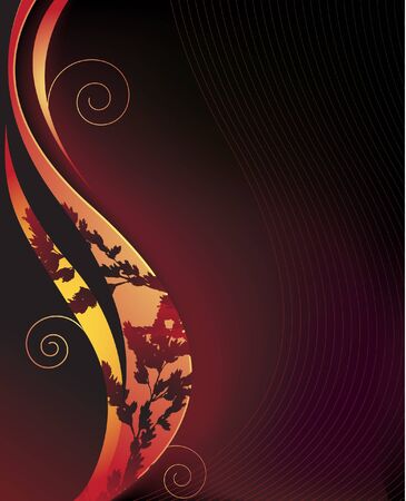 Original luminous element of design on a dark backgroundのイラスト素材