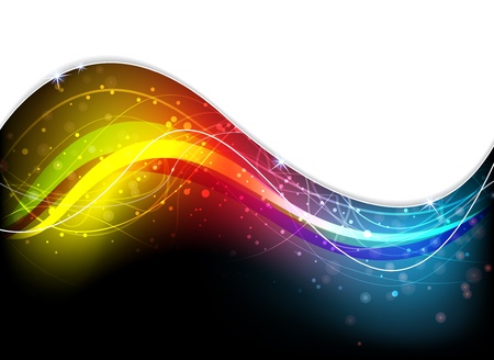 Abstract spectral waves in a mysterious hazeのイラスト素材