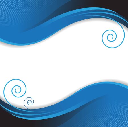 Smoothly twisted  dark blue grotesque backgroundのイラスト素材