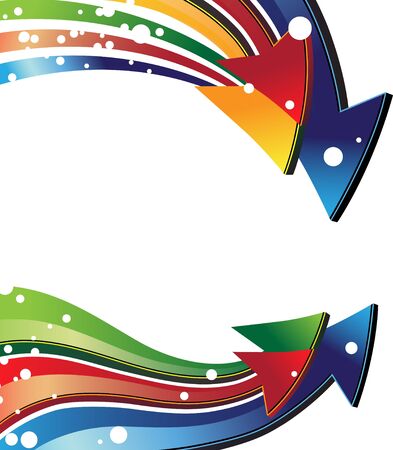 Colorful arrows. Motley abstract background.のイラスト素材