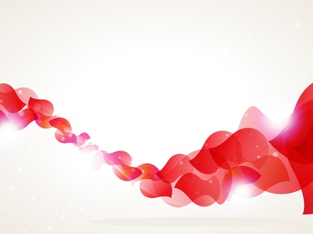 Abstract transparent red petals on a white background with place for text のイラスト素材