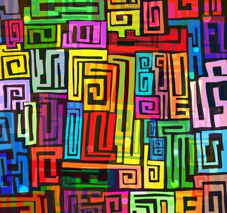 Abstract colorful funky backgroundのイラスト素材