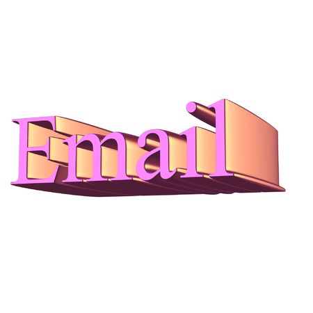3d email symbol - computer generated clipartの写真素材