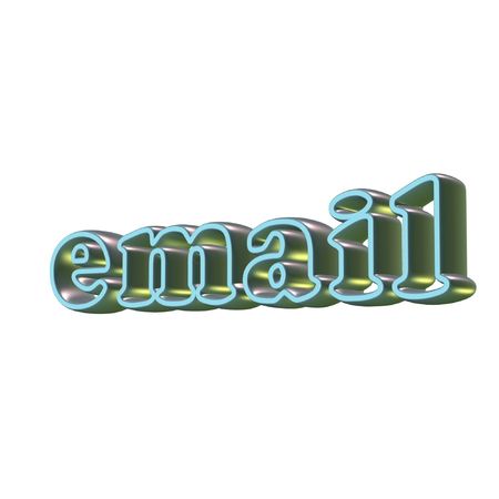 3d email symbol - computer generated clipart