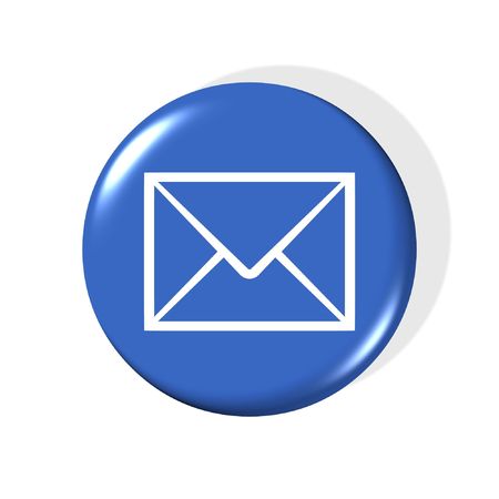 3d email symbol - computer generated clipartの写真素材