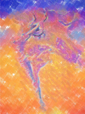 2d picture painting  - computer generated illustrationの写真素材