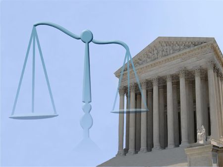 supreme court of justice and balance symbolの写真素材