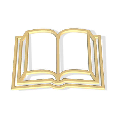 3d book icon - computer generatedの写真素材