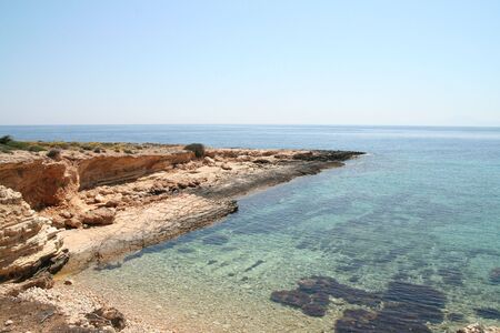 beautiful sea landscape from greece islands - europe travelの写真素材