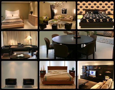 bedroom and living room decoration ideas - interior designの写真素材