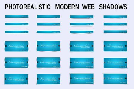 A powerful collection of  shadows perfect for boxes, images, sliders and other web elementsの写真素材