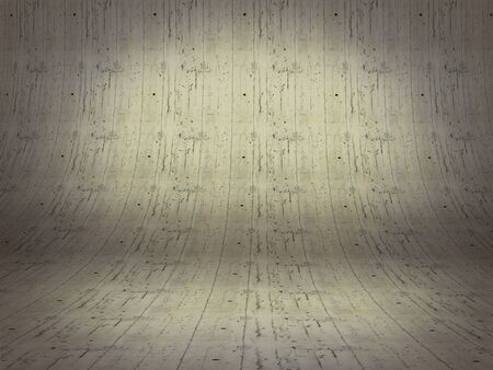 3D cement background empty surface - stage brick pavingの写真素材