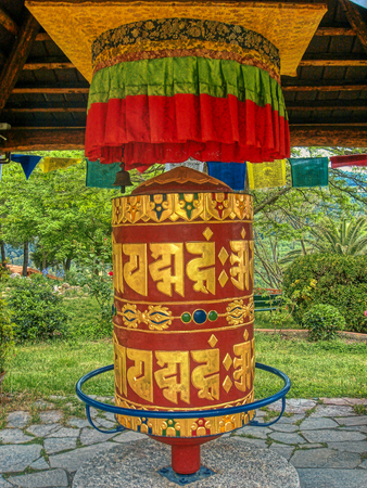 Buddhist prayer wheel - yoga, buddha, budismの写真素材