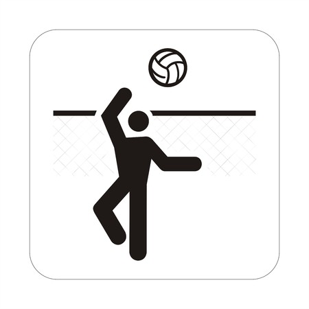 Sports sign - voleiの写真素材