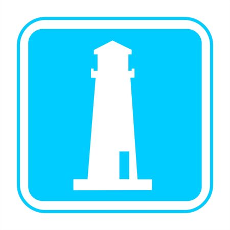 Blue tourism signの写真素材