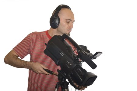 cameraman isolated