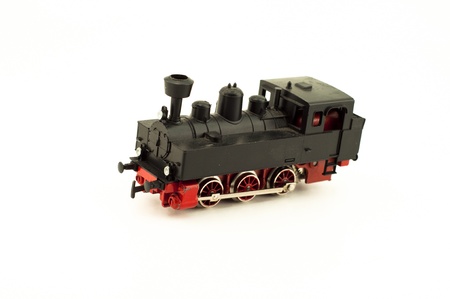 Steam locomotive toy isolatedの写真素材