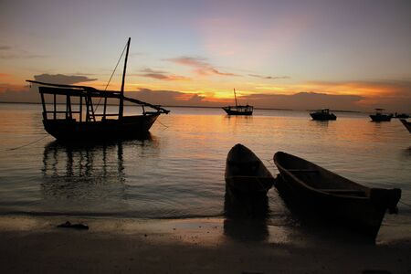 Zanzibar's sunsetの写真素材