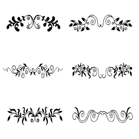 High quality original set of floral elements for decoration or other design needのイラスト素材
