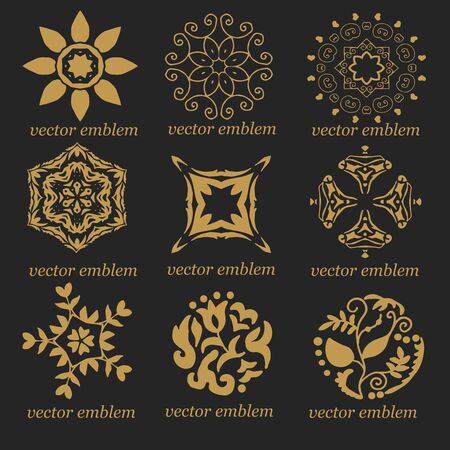 Very high quality original set of vintage emblemsのイラスト素材